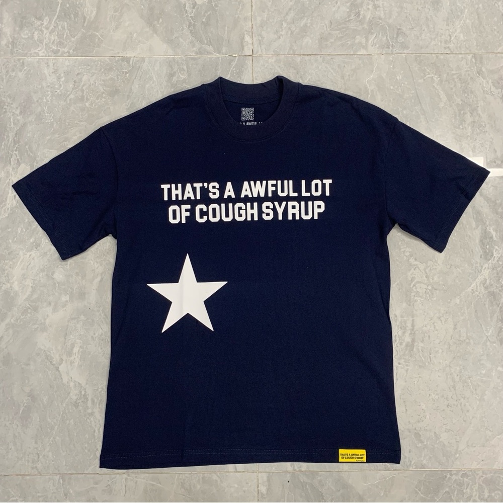 Navy Graphic Tee with White Star